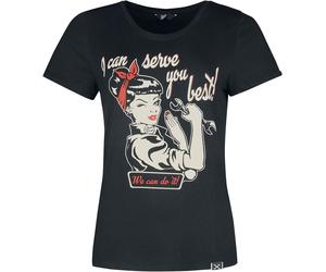 Queen Kerosin I can serve you T-Shirt black XS