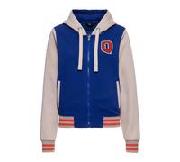 Queen Kerosin Kitten Sport Club Varsity Jacket Hoodie Jacket blue beige L