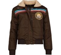 Queen Kerosin Nature's Calling Puffer Jacket Mid-Season Jacket brown S