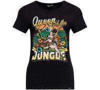 Queen Kerosin Queen Of The Jungle Ladies T-Shirt, black, size XL for Women