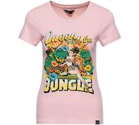 Queen Kerosin Queen Of The Jungle Ladies T-Shirt, pink, size XL for Women