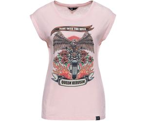 Queen Kerosin Ride Into The Wild Ladies T-Shirt, grey, size XS for Women