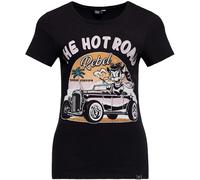 Queen Kerosin The Hot Road Rebel Ladies T-Shirt, black, size XS for Women
