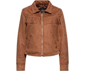 Queen Kerosin Western Ladies Jacket, brown, size M for Women