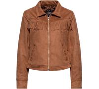 Queen Kerosin Western Ladies Jacket, brown, size XS for Women