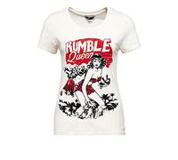 Queen Kerosin Women's Rumble Queen T-Shirt, Off-White, M