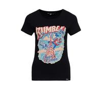 Queen Kerosin Women's T-Shirt | Rockabilly | Rockabella | 50S | Slim Fit | Front Print | Retro | Vintage | Hot Rod | Rock 'n'roll | Comic Art | 1950 | Rebel Rumble Queen, black, XXXXL