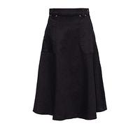 Queen Kerosin Women's Vintage Denim Swing Skirt A-Line Regular Fit