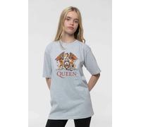 Queen Kids Classic Crest Heather T Shirt - Medium (7/8 Yrs)