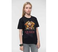 Queen Kids T Shirt Classic Crest Band Logo new Official Black Ages 1-12 yrs
