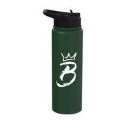 Queen King Letter B - Favorite Letter with Crown Alphabet Stainless Steel Insulated Water Bottle