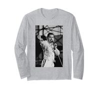 Queen Magic Tour St James' Park Newcastle Freddie Mercury Long Sleeve T-Shirt