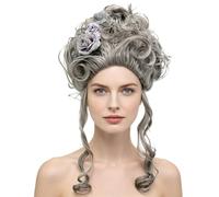 Queen Mary Retro Aristocratic Wig, 18th Century Vintage Halloween Costume | 60s Cosplay Wig Party Props For Role Play Masquerade Carnival Stage Photo Prop