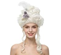 Queen Mary Retro Aristocratic Wig, 18th Century Vintage Halloween Costume | Party Costume Wigs Women Headgear for Masquerade Role Play Ball Holiday Party Celebration Carnival Stage