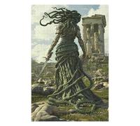Queen Medusa 1000 Pieces Paper Puzzle for Adults And Children from Years Unisex-38x52cm