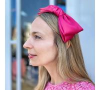 Queen Mee Women's Bow Headband in Bright Pink Queen Mee Bright Pink One Size