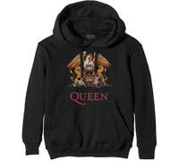 Queen Men's Classic Crest Hoodie in Black | Size: XL Queen Black XL