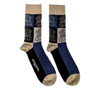 Queen Men's Crest Colour Block Ankle Socks in Navy | Size: 4-7 Queen Navy 4-7