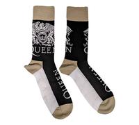 Queen Men's Crest Logo Ankle Socks in Black | Size: 4-7 Queen Black 4-7