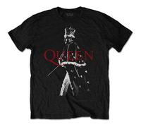 Queen Men's Freddie Mercury Crown T-Shirt in Black | Size: 2XL Queen Black 2XL
