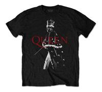 Queen Men's Freddie Mercury Crown T-Shirt in Black | Size: Medium Queen Black M