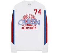 Queen Men's Killer ´74 Stripe Long-Sleeved T-Shirt in White | Size: 2XL Queen White 2XL