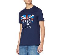 Queen Men's Vintage Union Jack T-Shirt, Blue (Navy), XX-Large