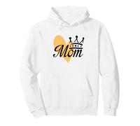 Queen Mom Crown Cute Minimalist Best Mama Mother's Day Pullover Hoodie