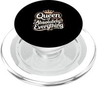 Queen Of Absolutely Everything Confidence Feminism ---- PopSockets PopGrip for MagSafe