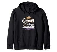 Queen Of Absolutely Everything Confidence Feminism -- Zip Hoodie