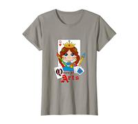 "Queen of Arts"-Creative Cartoon-Arts & Crafts Enthusiasts T-Shirt