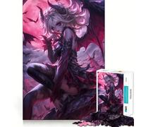 Queen of Bats Anime Girl Jigsaw Puzzles for Adults 1000 Piece Mind Puzzle Slow Enjoy Image Assembly Perfect Present (38x52cm)