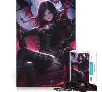 Queen of Bats Hard Jigsaw Puzzle for Adults 1000 Pieces Boost Memory Soothing Play Premium Cut Perfect Present (38x52cm)