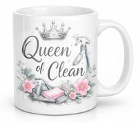 Queen of Clean Funny Cleaning Quote Mug Gift Mug