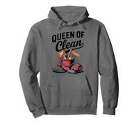 Queen Of Clean, Housekeeper Housekeeping And Cleaner Pullover Hoodie