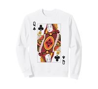 Queen of Clubs | Royal Flush Group Costume Playing Card Sweatshirt