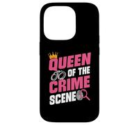 Queen Of Crime Scene Forensic Science Evidence Technician Case for iPhone 14 Pro