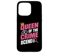Queen Of Crime Scene Forensic Science Evidence Technician Case for iPhone 15 Pro Max