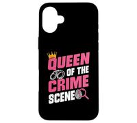 Queen Of Crime Scene Forensic Science Evidence Technician Case for iPhone 16 Plus