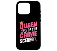 Queen Of Crime Scene Forensic Science Evidence Technician Case for iPhone 16 Pro