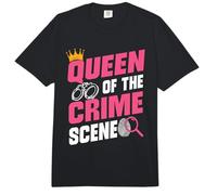 Queen of Crime Scene Forensic Science Evidence Technician Comfort Colors Adult Heavyweight T-Shirt