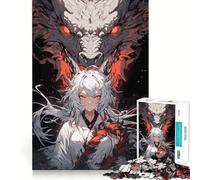 Queen of Dragons 1000 Pieces Jigsaw Puzzles for Adults Smart Toy Home Activity Accurate Cut Wall Art Decor (50x75cm)