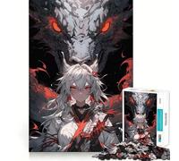 Queen of Dragons Jigsaw Puzzle 1000 Piece for Adults Brain Challenge Toy Leisure Time Clear Cut Amazing Present (38x52cm)