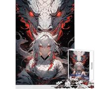 Queen of Dragons Jigsaw Puzzles for Adults 1000 Pieces Improve Detailed Observation Skills Mindful Relaxing Leisure Game (50x75cm)