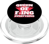 Queen Of F-ing Everything (Funny Proud Rebel Statement) PopSockets PopGrip for MagSafe