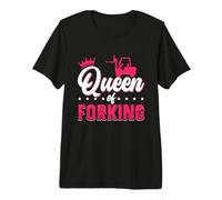 Queen of Forking Forklift Driver Warehouse Forklift Operator Premium T-Shirt