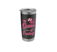 Queen of Forking Forklift Truck Warehouse Forklift Operator Stainless Steel Insulated Tumbler