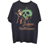 Queen Of Halloween Cotton T-Shirt Snow White And The Seven Dwarfs Black S