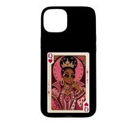 Queen of Hearts Afrocentric Black Queen Melanin Case for iPhone 15 Plus