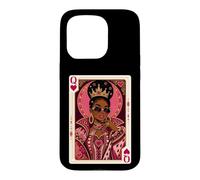 Queen of Hearts Afrocentric Black Queen Melanin Case for iPhone 15 Pro